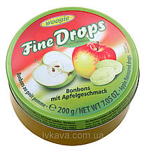 Леденцы (конфеты)  Fine Drops (мелкие капли)  яблочный вкус Австрия 200г