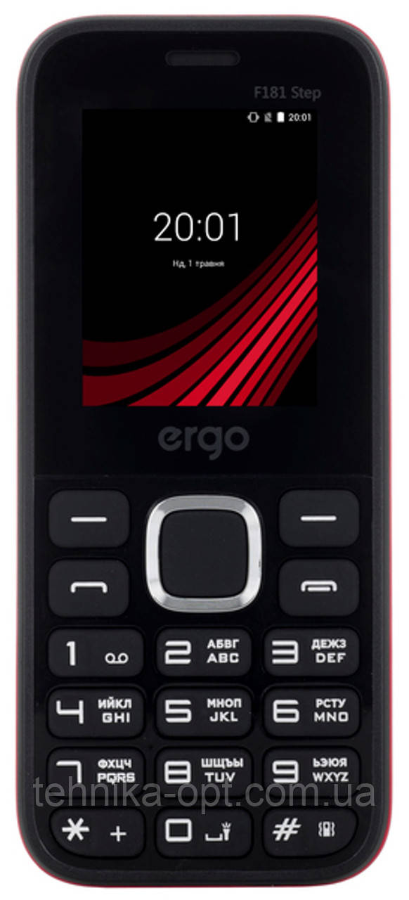 Мобильный телефон ERGO F181 Step Dual Sim (black)Нет в наличии