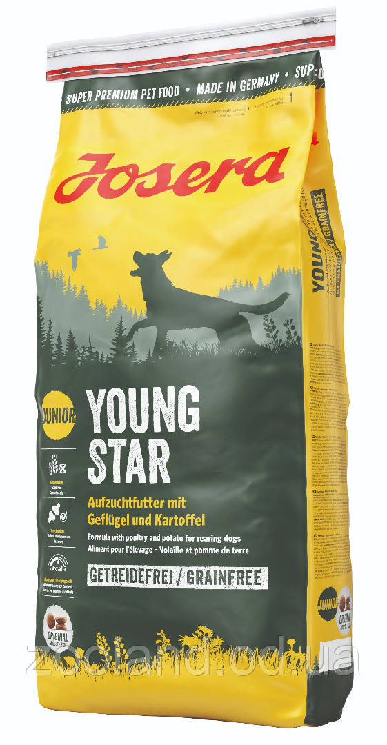 

Josera Dog Young Star без злаков для щенков, 4,5 кг
