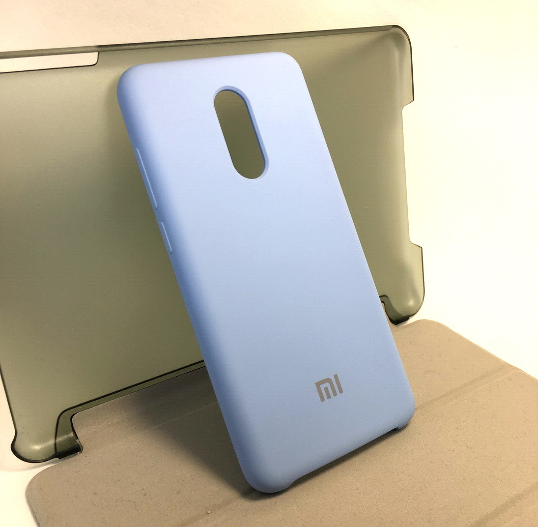 

Чехол для Xiaomi Redmi 5 накладка силиконовый бампер противоударный Originale Soft Case, Голубой