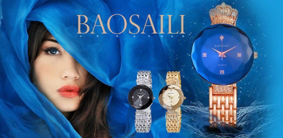 

Элитные женские часы Baosaili Gold&Blue