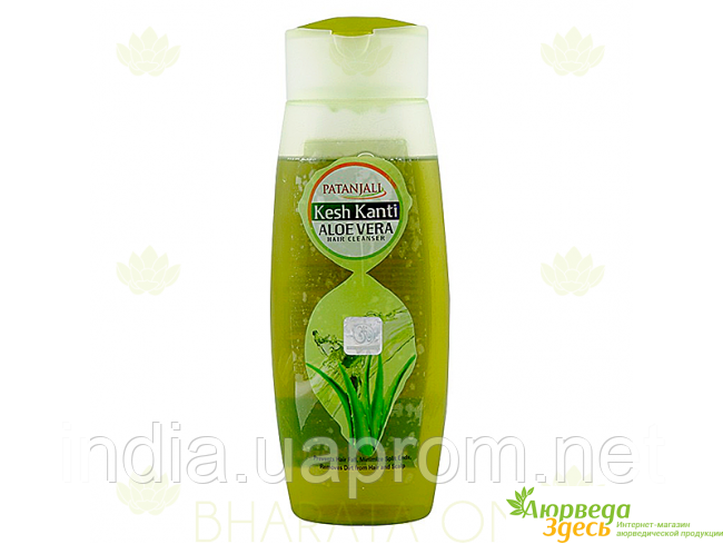 

Шампунь Кеш Канті Алое Вера Патанджалі 200 мл, Patanjali Kesh Kanti Aloe Vera Hair Cleanser, Кеш Канти Алоэ