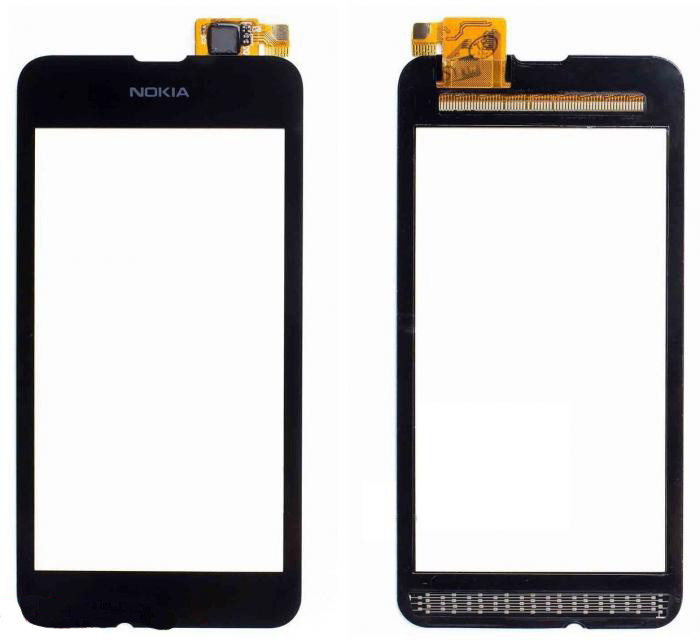 Сенсор Nokia 530 Lumia черный high copy