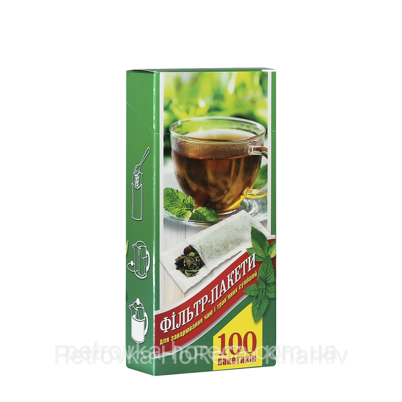 Фильтр пакет для чая L под стакан 100шт: продажа, цена в Харькове .