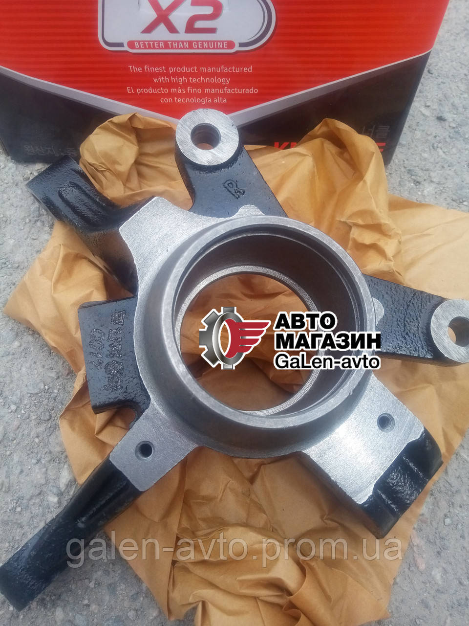 

Кулак X-2 поворотный правый (с ABS) Авео Т200,Т250,Т255.