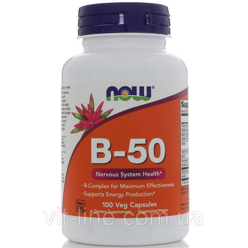 Now Foods, B-50, 100 капсул