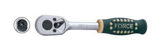 Трещотка с резиновой ручкой для бит 1/4" (20 зуб.) L=130 мм Force 802202 F