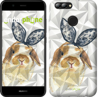 

Чехол на Huawei Nova 2 Bunny "3073c-1021-571", Белый