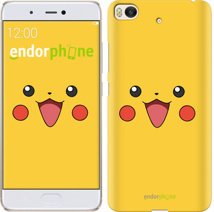 

Чехол на Xiaomi Mi 5s Pikachu pokemon go v2 "3770c-395-571", Желтый