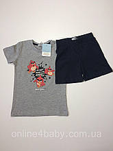 Детский комплект шорты с футболкой Angry Birds на мальчика 1-2 года рост 86-92