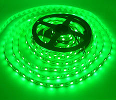 Світлодіодна стрічка LED вологозахищена, 12V, SMD5050, IP65, 60 д/м, зелений