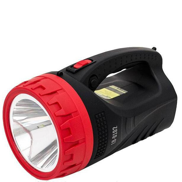 Фонарь аккумуляторный 1LED 5W + 25 LED Intertool LB-0102