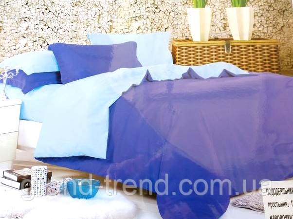 

Постельное белье Евро размера East Comfort сине-голубого цвета, Разные цвета