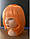 Рудий(помаранчевий) перуку каре карнавальний відмінної якості, фото 2
