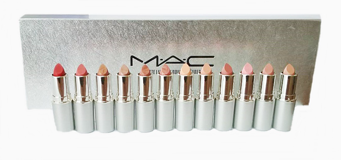 

Набор помад MAC matte lipstick rouge a levres (12 шт.) silver