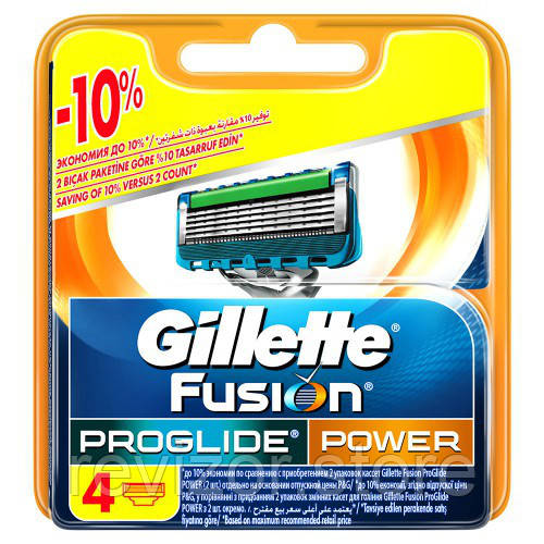 

Змінні касети для гоління 4 шт Fusion ProGlide Power (Original) - Gillette