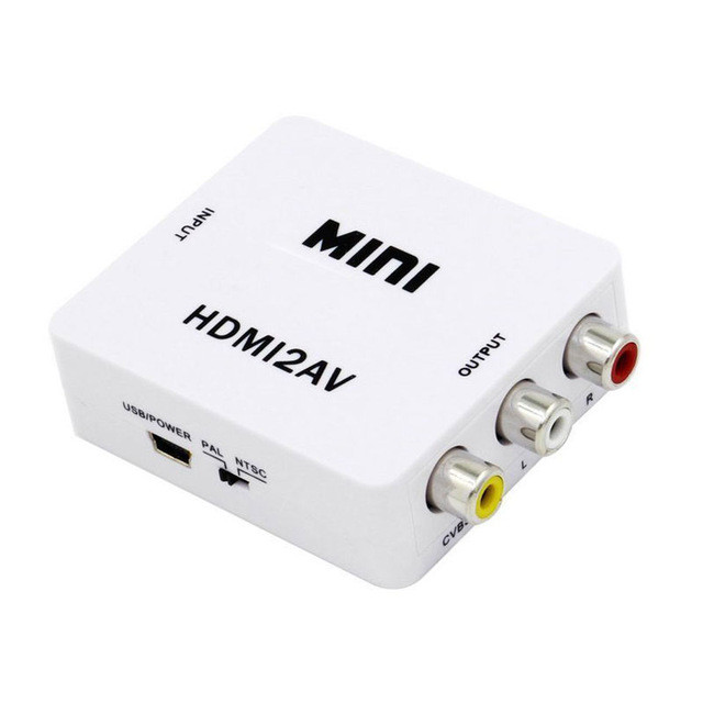 HDMI на AV 1080P, HDMI2AV - Конвертер HDMI 1080P на AV, адаптер (HDMI2