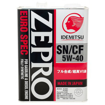 

IDEMITSU ZEPRO EURO SPEC SAE 5W-40 20л