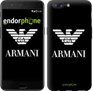 

Чехол на OnePlus 5T Armani "972u-1352-535", Черный