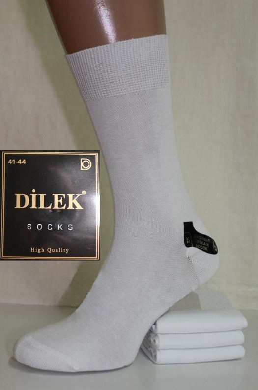 Белые мужские классические носки Dilek