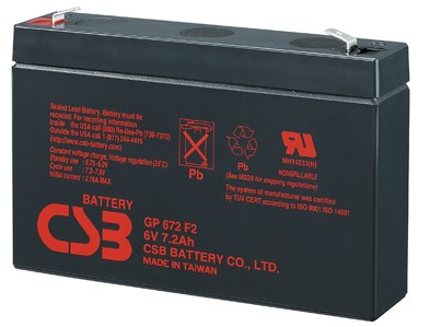 

Аккумуляторная батарея CSB GP 672 (6V 7.2Ah)