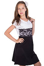 Классическое школьное платье из французского трикотажа для девочки 128-152р