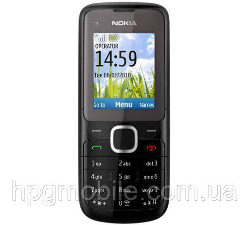 

Корпус для Nokia C1-00 c клавиатурой, черный