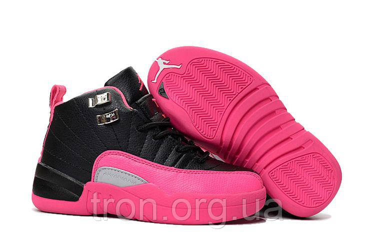 black and pink jordan 12