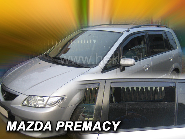 

Дефлекторы окон (ветровики) Mazda PREMACY do 2005 5D 4шт (Heko)