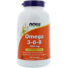 Жирные кислоты OMEGA 3-6-9 1000mg 250 капсул до 08/21 года