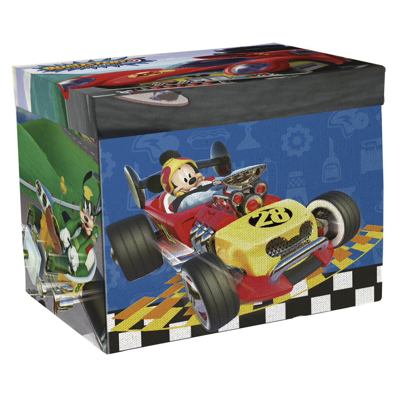 

2в1 Коробка для игрушек+Игра Микки и веселые гонки /Mickey Roadster Racers (р. 41x31x28 см) ТМ ARDITEX WD12110, Серый