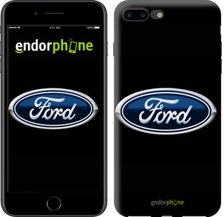 

Чехол на iPhone 7 Plus Ford. Logo v3 "3112c-337-571", Черный