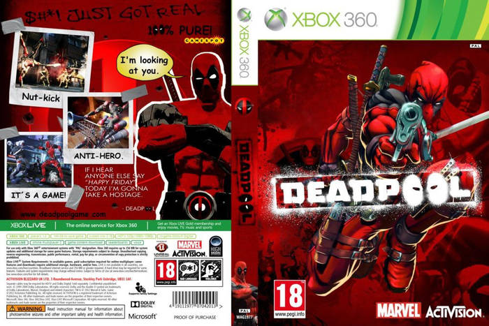 Игра для игровой консоли Xbox 360, Deadpool: The Game, цена 79 грн., купить  в Днепре — Prom.ua (ID#701875272)