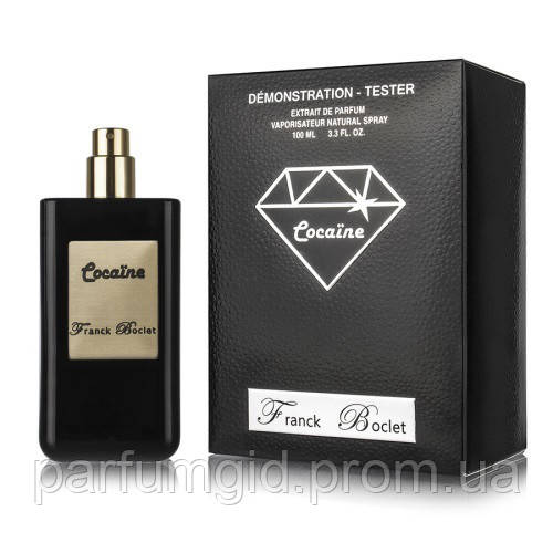 

TESTER Franck Boclet Cocaine 100 ml/мл Мужские/Женские духи Тестер ОАЭ Франк Бокле Кокаин