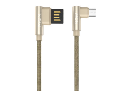 

Кабель USB - micro USB Nomi DCPQ 10m Gold, 2.4А , 1 м