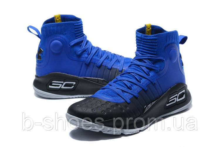 curry 4 blue and black