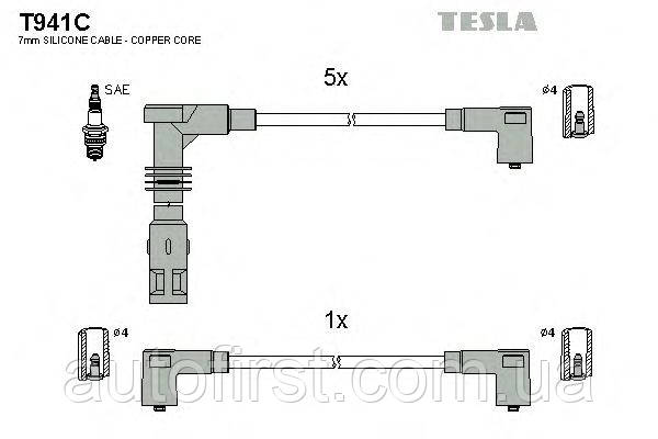 

Комплект проводов зажигания Tesla T941C для Audi