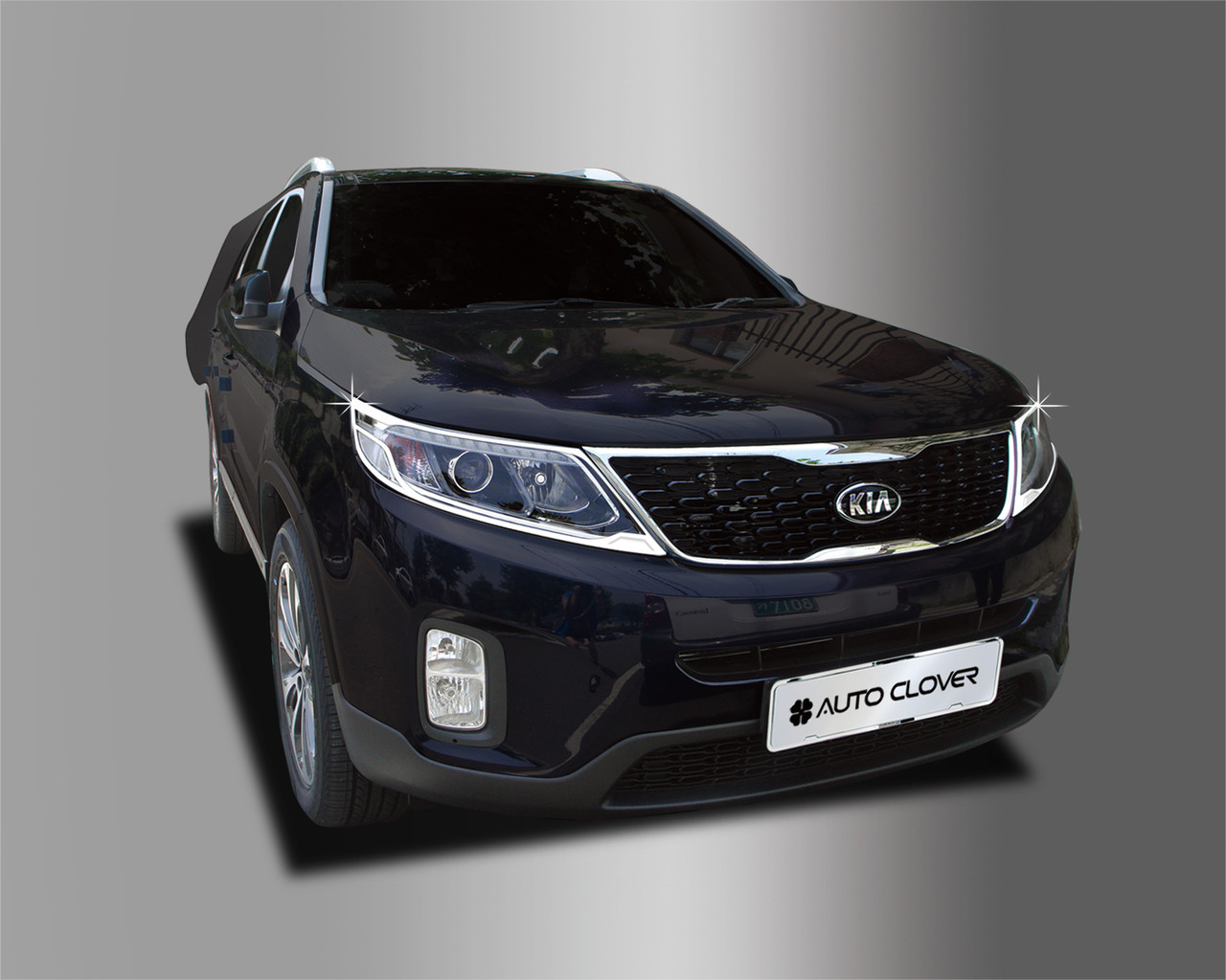 

Kia Sorento (2012-) Окантовка фар 2шт, Хром