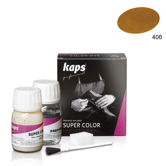 

Краска для обуви Kaps Super Color 406 старое золото