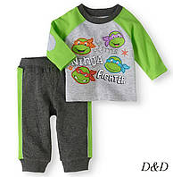 Комплект одягу для хлопчика кофта та штани черепашки нінзя 0-3 місяців