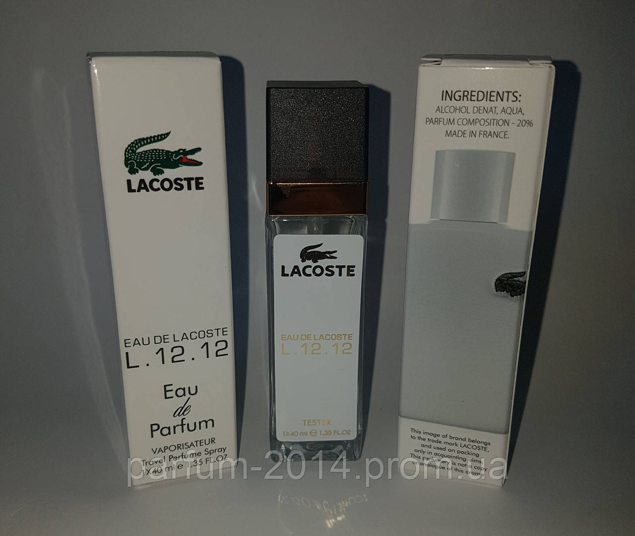 

Мужской парфюм лакоста бланк белая Lacoste Eau De L.12.12 Blanc 40 мл (лиц) аромат запах пробник духи