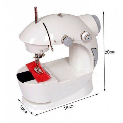 Швейна машинка Mini Sewing Machine 4 в 1, з блоком живлення, фото 2