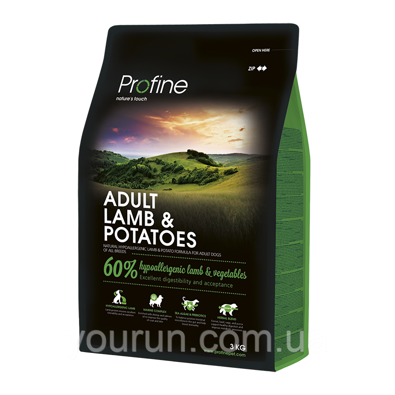 Profine Adult Lamb and Potatoes ягненок и картофель для взрослых собак  3кг
