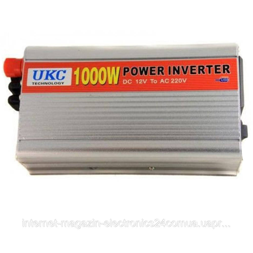Преобразователь напряжения UKC 12V-220V 1000W (инвертор)