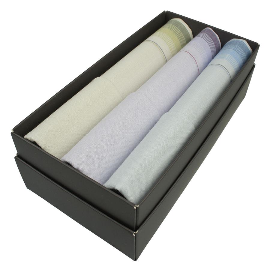 

Набор светлых носовых платков в подарочной упаковке EGA 3 шт СН-281 C