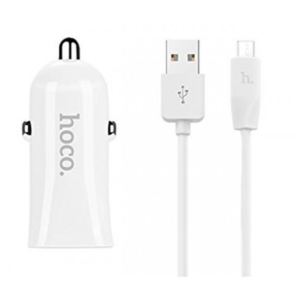 

Автомобильное зарядное устройство HOCO Z12 micro (white)