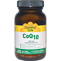 Коензим Q10, CoQ10, Country Life, 100 мг, 60 кап.
