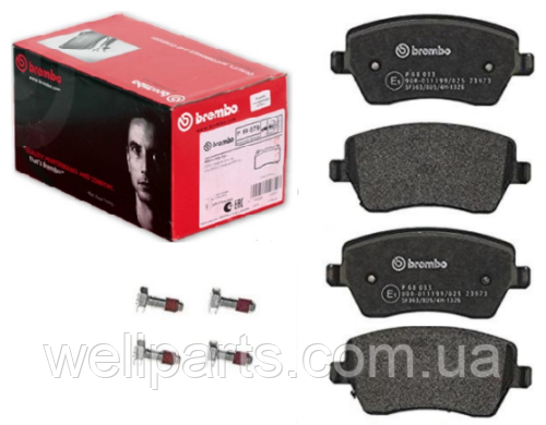 

Комплект передних тормозных колодок на Рено Докер, Докер Ван Brembo P68033
