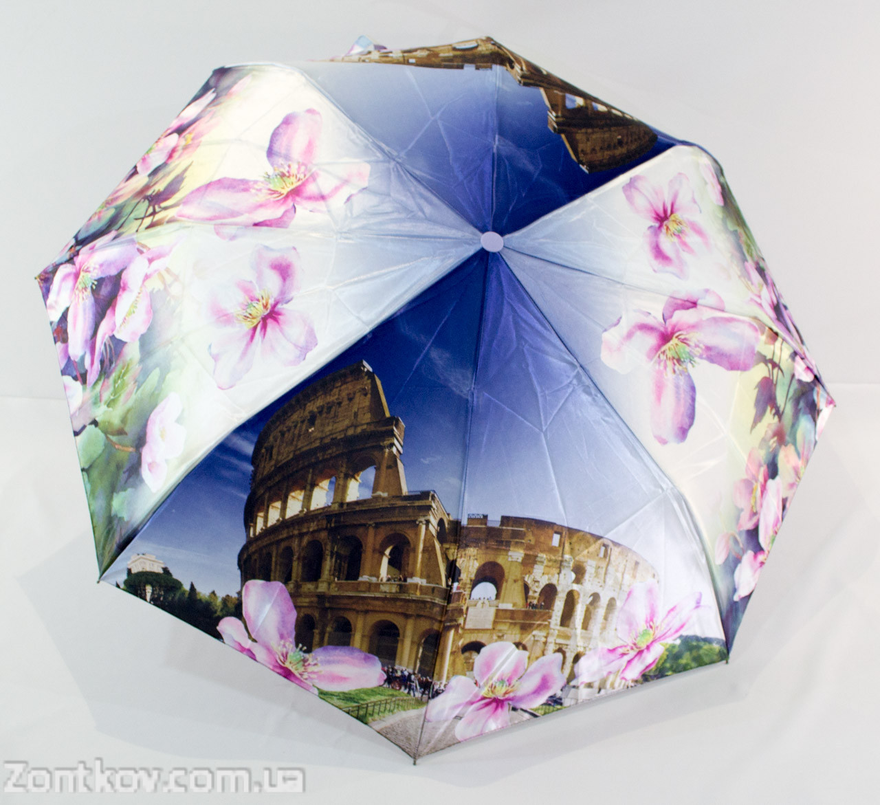 

Зонтик женский полуавтомат сатин от фирмы "Lantana"