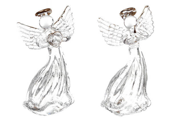 Елочное украшение Ангел 6.5см, 2 вида, в упаковке 12 шт.  172-174, фото 2